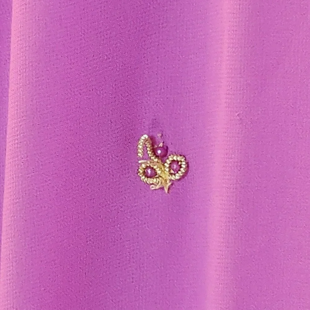 Pink & Gold Punjabi Suit | Embroidered Salwar Kameez 3pc Set |‎ Fits Large